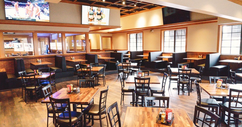 Restaurant interior, main seating area