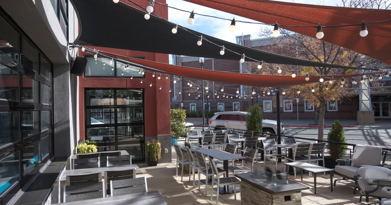 Outdoor seating area