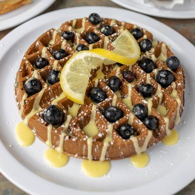Lemon blueberry waffle.