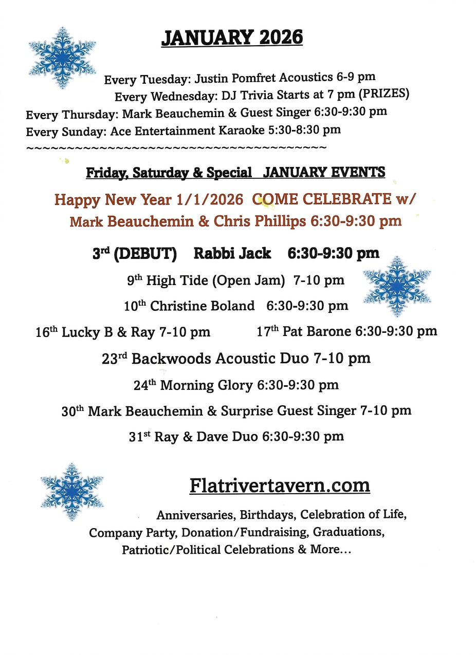 FRT January Events Schedule event photo