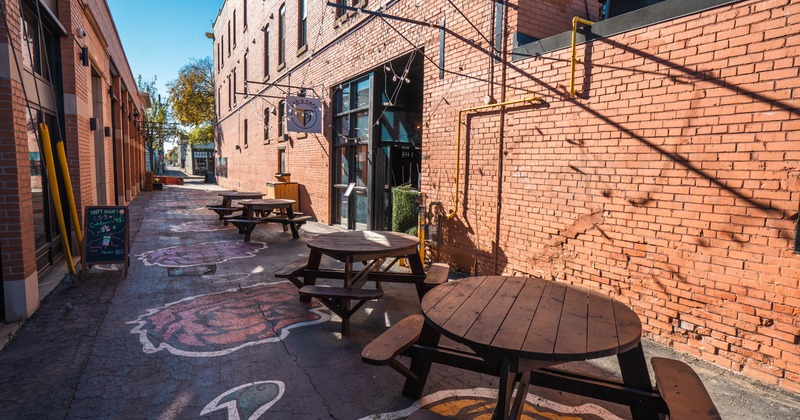 Exterior seating area