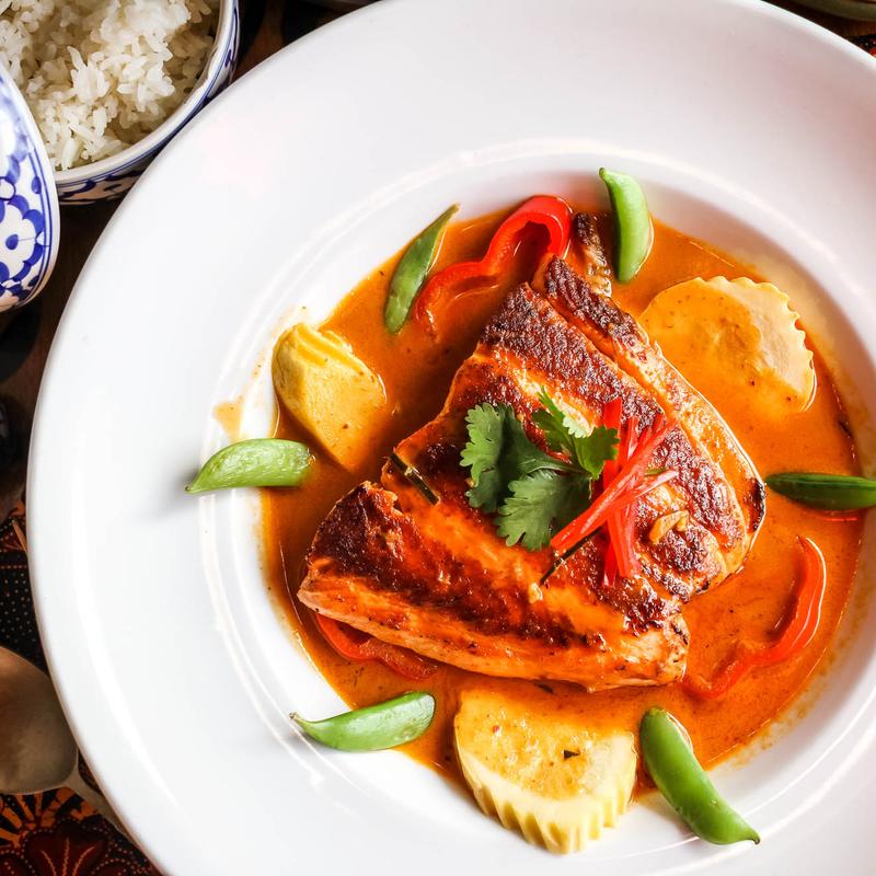 Salmon. Panang photo