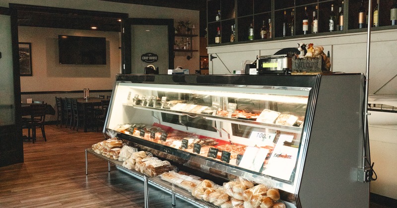 Interior, cold food counter