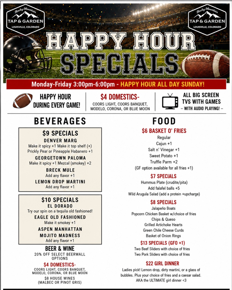 HAPPY HOUR MON-FRI 3-6PM event photo