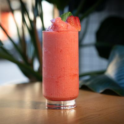 Strawberry smoothie.