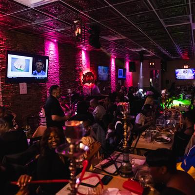 Interior, dining area.