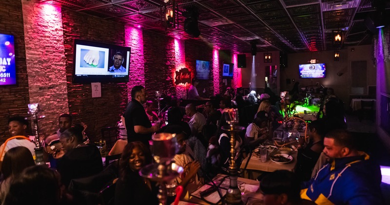Interior, dining area