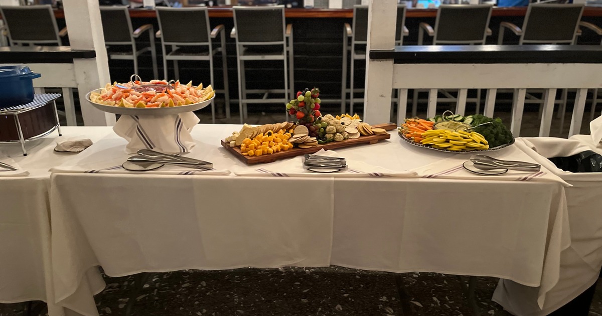 Food served on the table