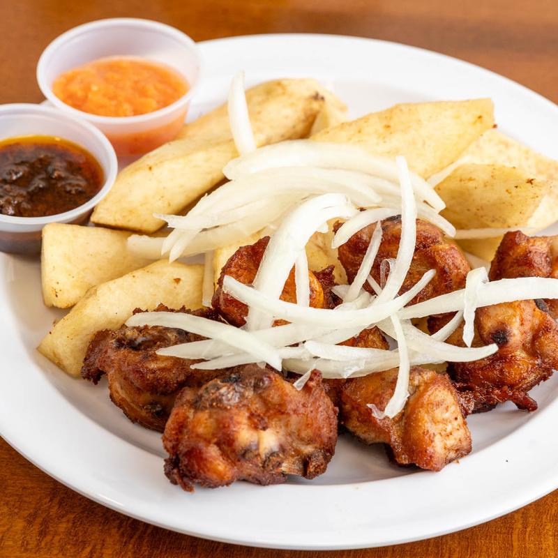 menu item 9 of 17, Fried Yam / Fish