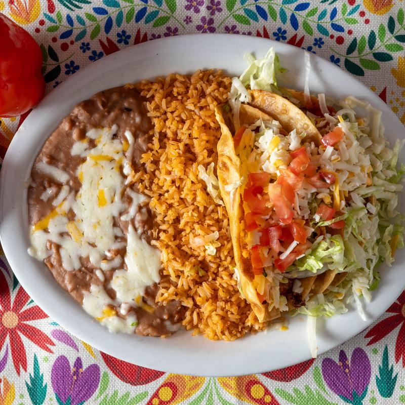 menu item 8 of 24, #7 - Two Hard Shell Tacos