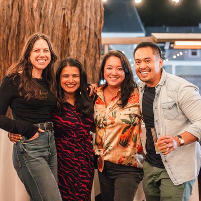 Guests posing for a picture.