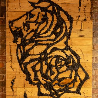 Interior - Details: Lion carving