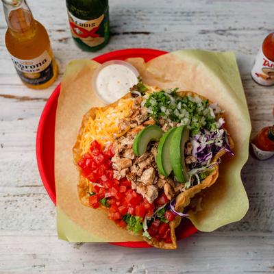 Taco Salad with dressing from above