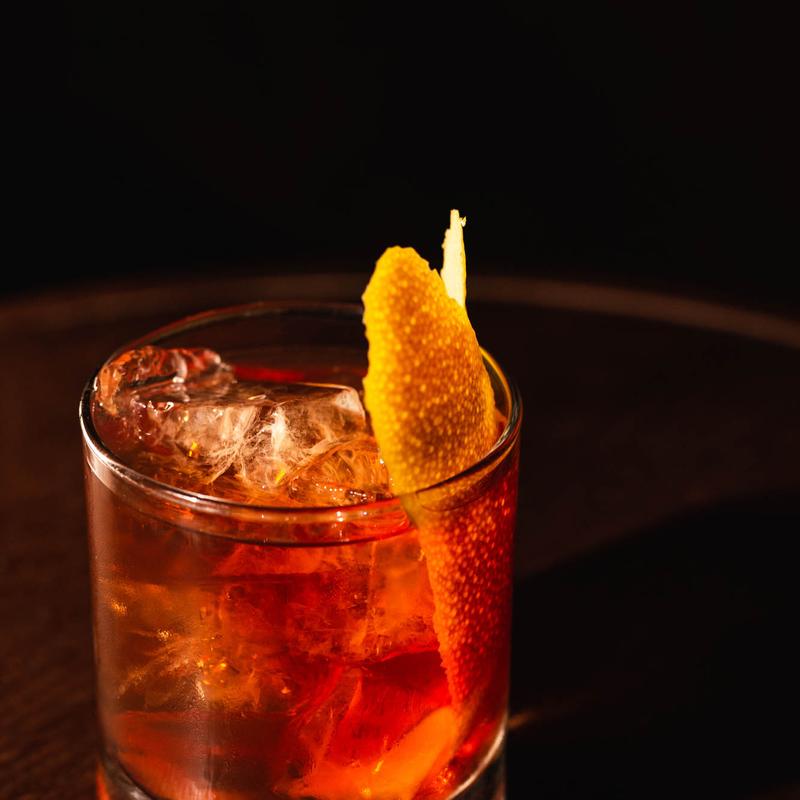 A glass of Old Fashioned