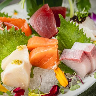 Sashimi Sampler, close up.