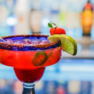 Strawberry Jalapeno Margarita cocktail.