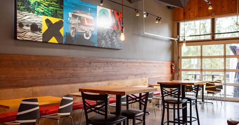 Interior, seating place near windows