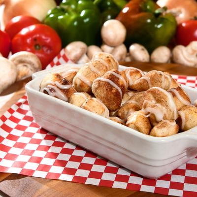 Cinnamon Bites with Icing.