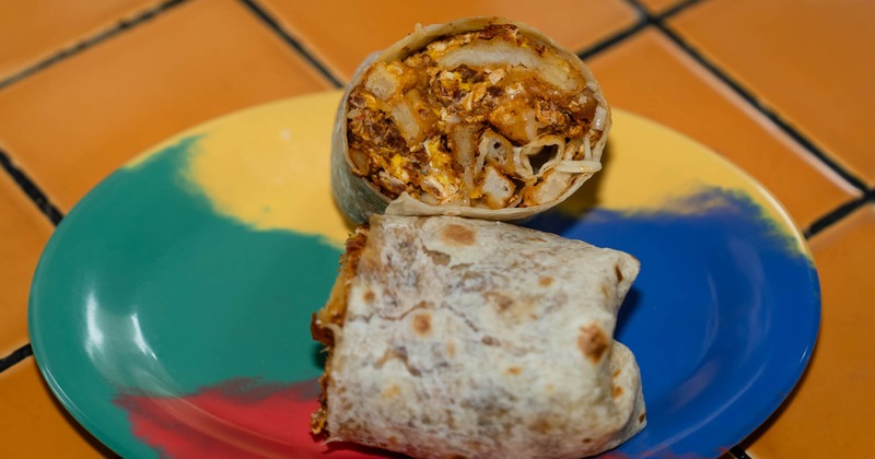 Breakfast Burrito, close-up