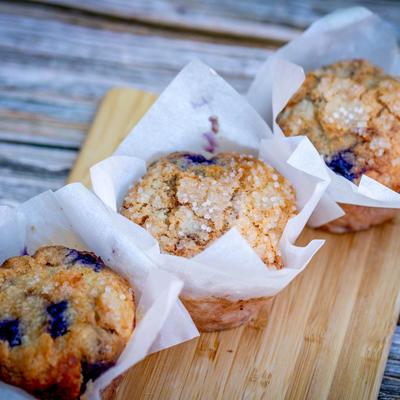 gluten free blueberry muffins.