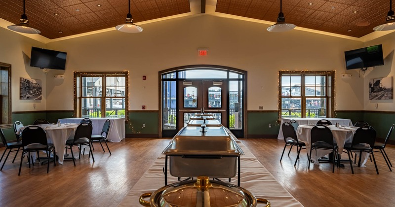 Dining area ready for the guests