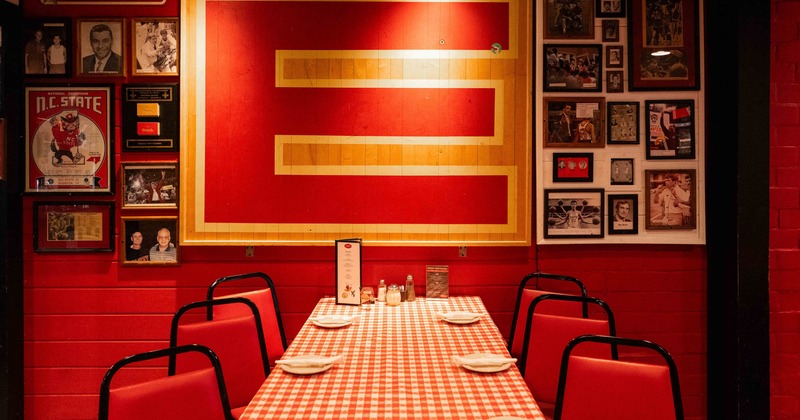 Dining table ready for guests