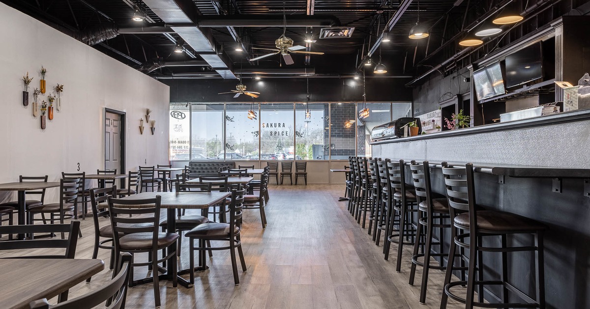 Seating and bar areas