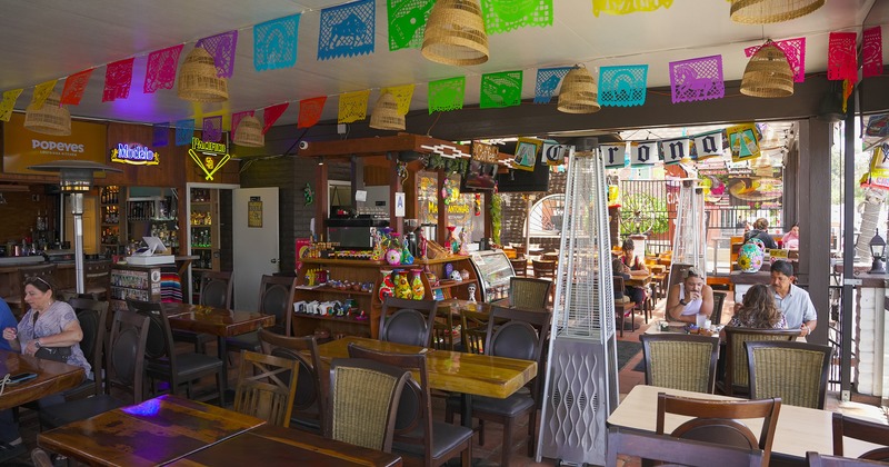 Dining area with guests