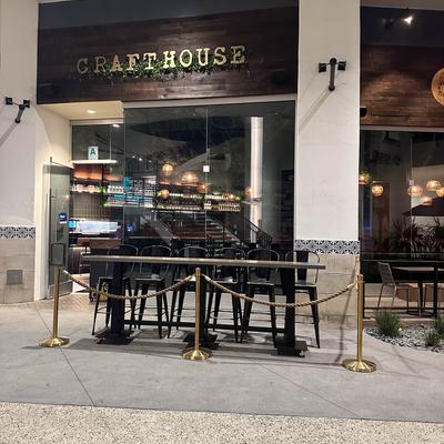 Outdoor seating area.