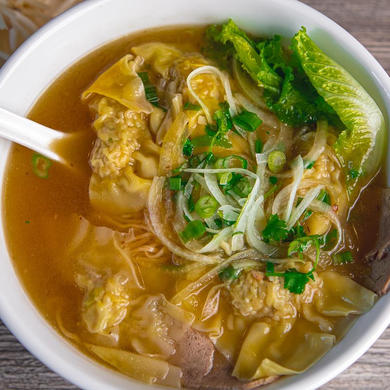menu item 6 of 13, M6. Wonton Soup (With Choice of Vegetables or Egg Noodle)