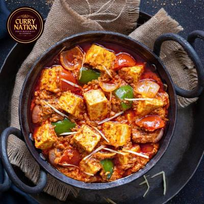 Paneer curry with vegetables.