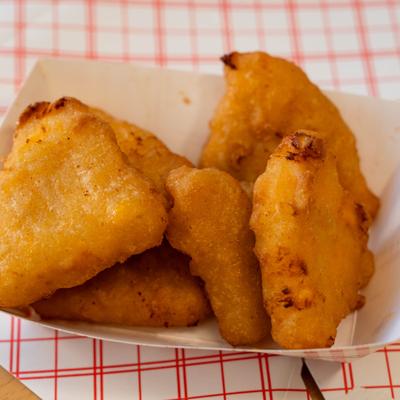 Fried Mac and Cheese bites.