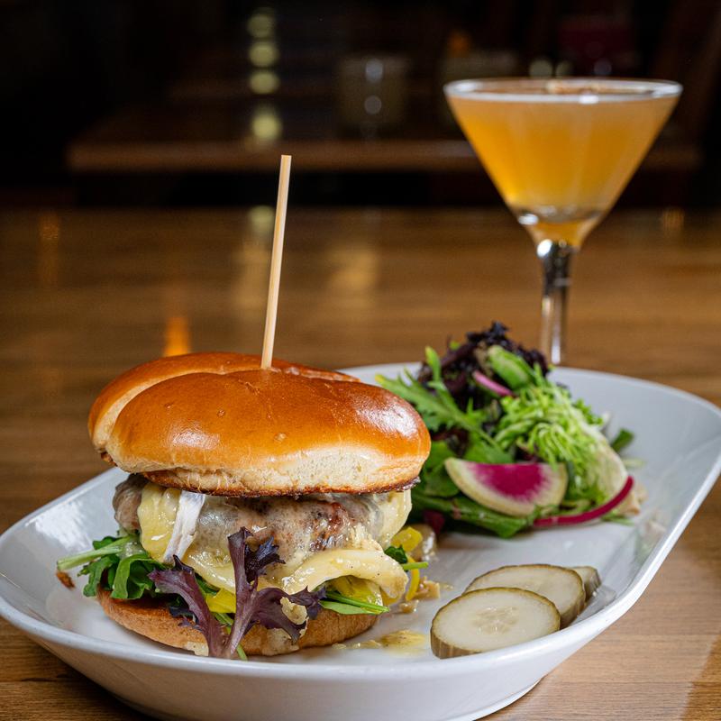 Melted Brie Burger photo