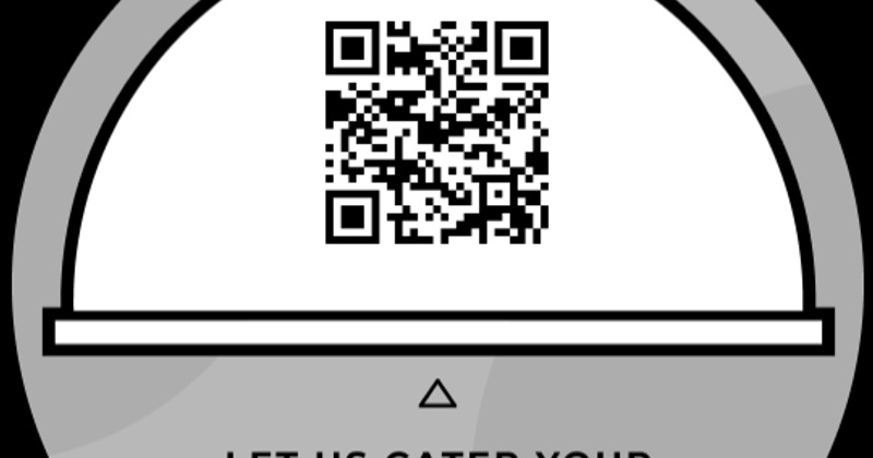 A digital pamphlet for parties with a QR code for scanning