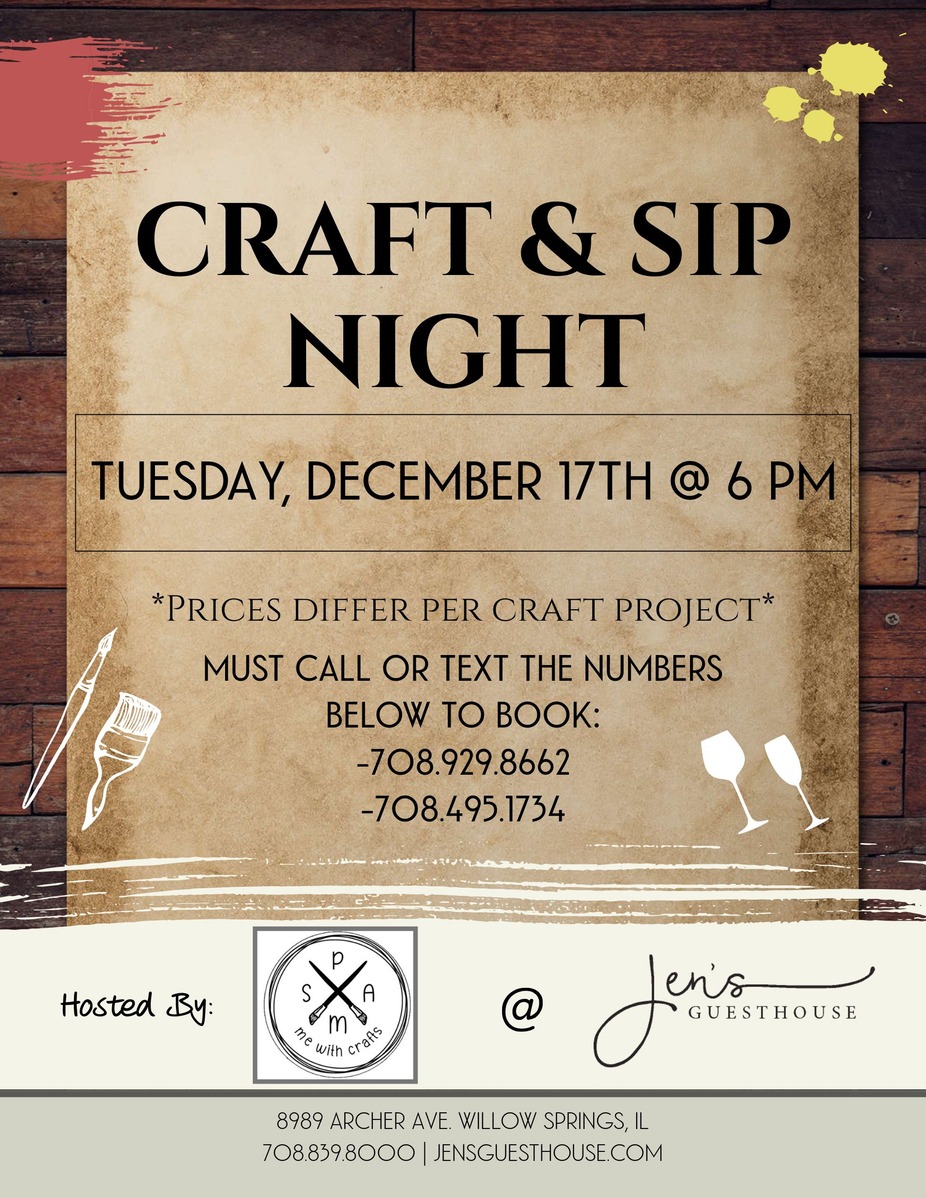 Craft & Sip Night event photo