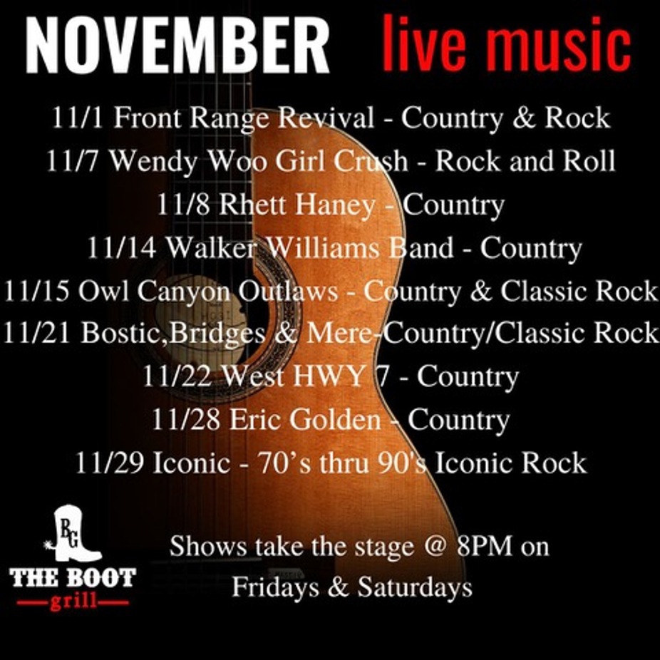 November Event Schedule event photo