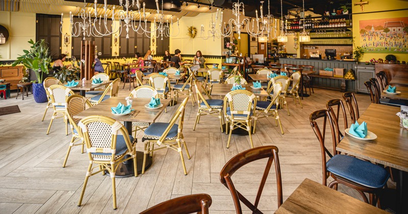 Interior, dining area