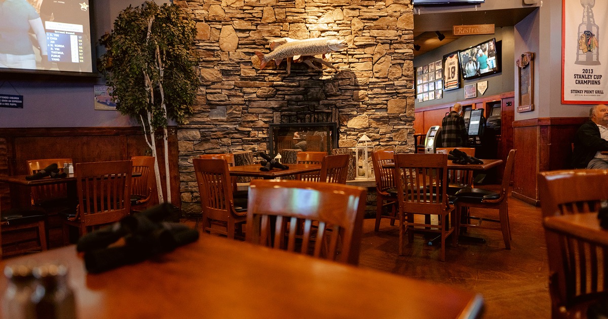 Dining area with tables ready for guests