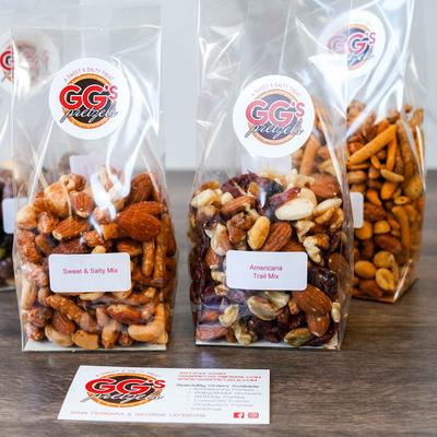 GG's Pretzel assorted trail mix bags.