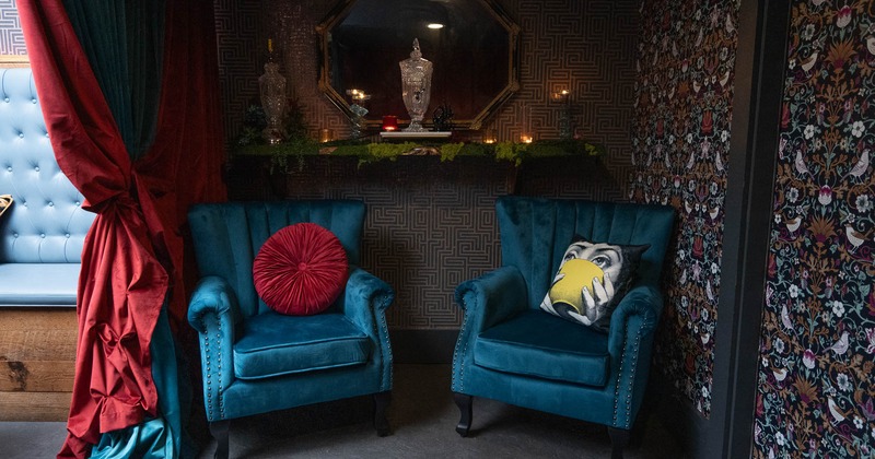 Interior, two armchairs