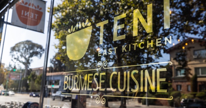 Exterior, info on glass, close up