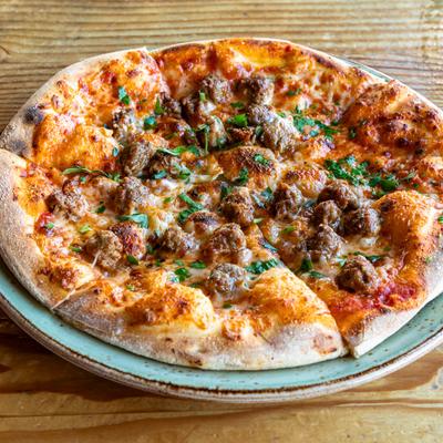 Classic Sausage Pizza.