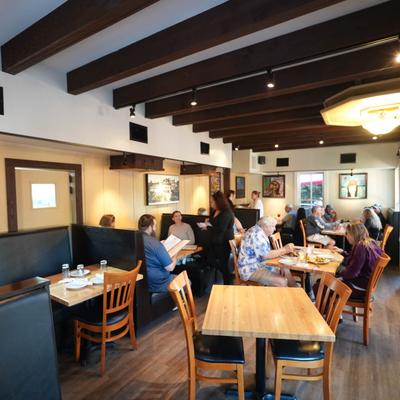 People dining at the restaurant.