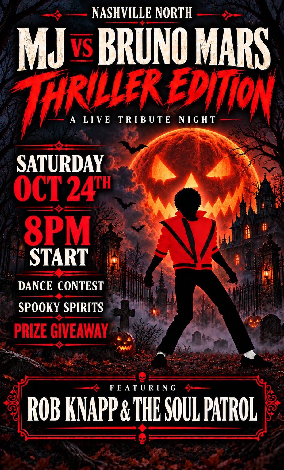 Soul Patrol -- MJ vs Bruno Mars -- Thriller edition! event photo