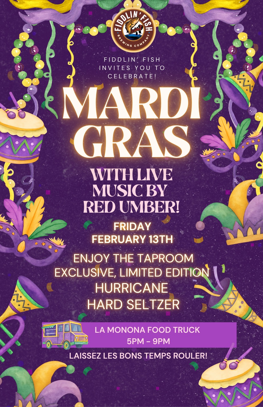 Mardi Gras Party featuring Red Umber event photo