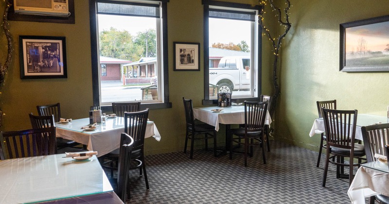 Interior, dining area