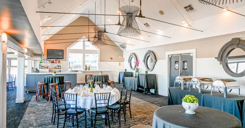 Dining area, buffet table