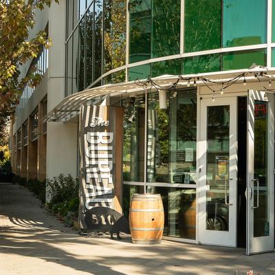 The entrance to the restaurant.