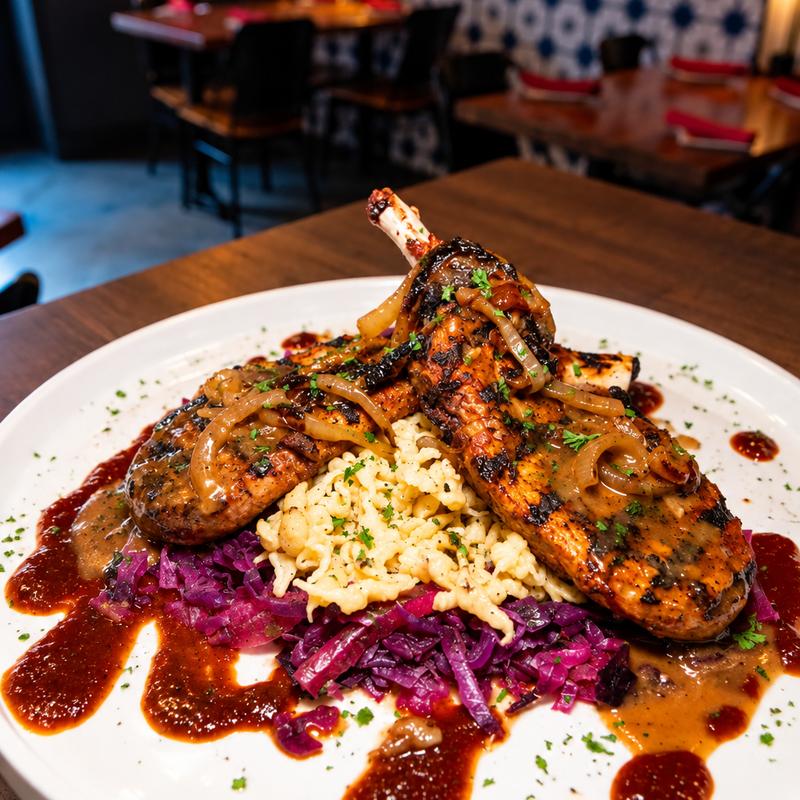 menu item 69 of 72, Kohler-Andrae Cherry Pork Chop