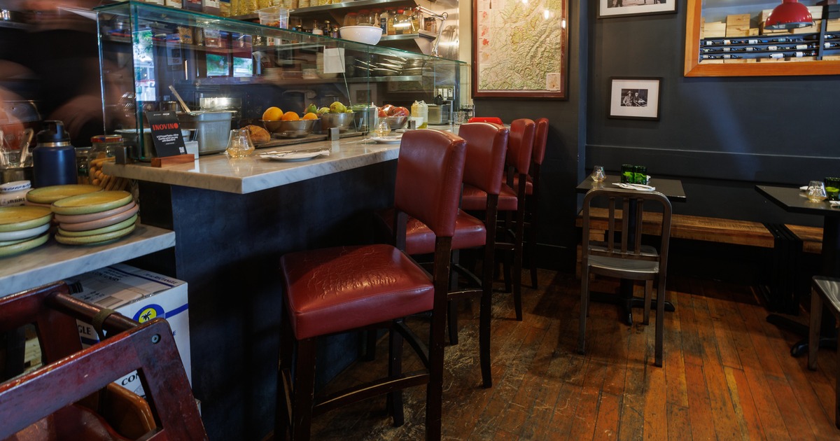 Interior, bar, stools, drink rack